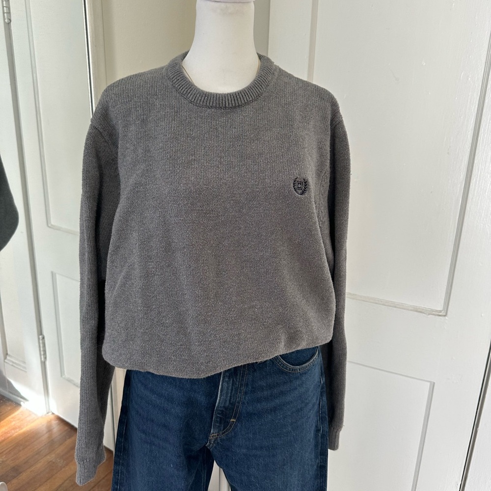 Ralph Lauren Chaps 100% cotton grey sweater